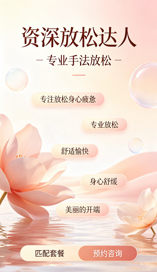 资深放松达人，专业手法放松